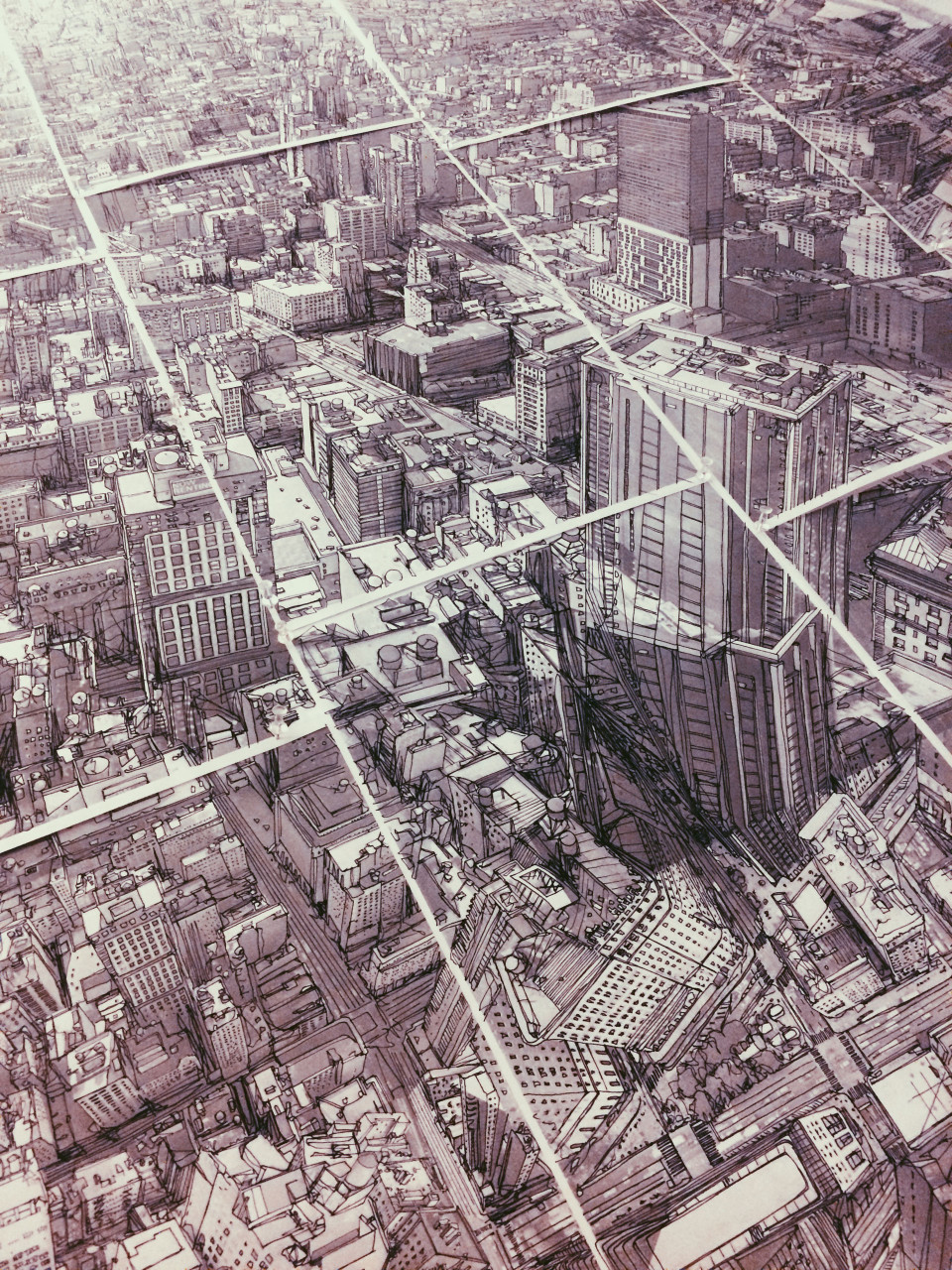 NY skyline Mural